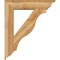 Ekena Millwork Funston Traditional Rough Sawn Bracket w/ Offset Brace, Western Red Cedar, 8"W x 34"D x 40"H BKT0806X34X40FST01RWR - alternate 2